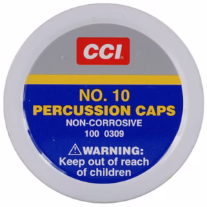 CCI #10 Percussion Caps Box of 1000 (10 Cans of 100)