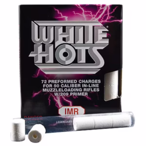 IMR White Hots 50 Caliber Black Powder Pellets 209 Primer Pre-Formed